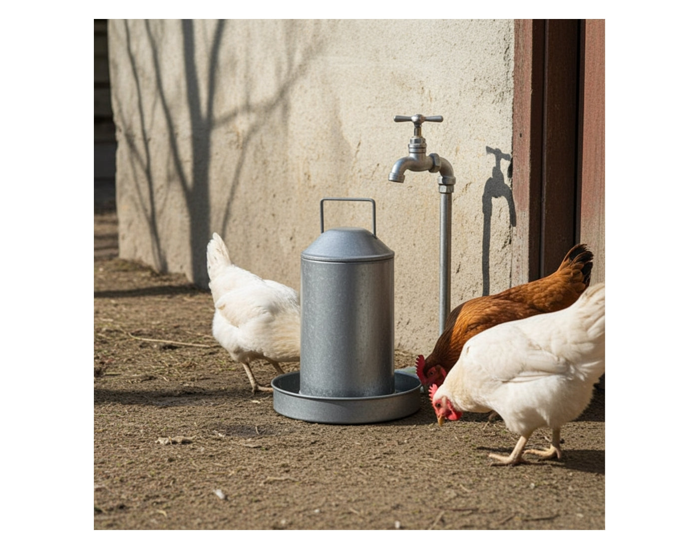 Heritage - 1 Gallon Galvanised Poultry Drinker - Buy Online SPR Centre UK
