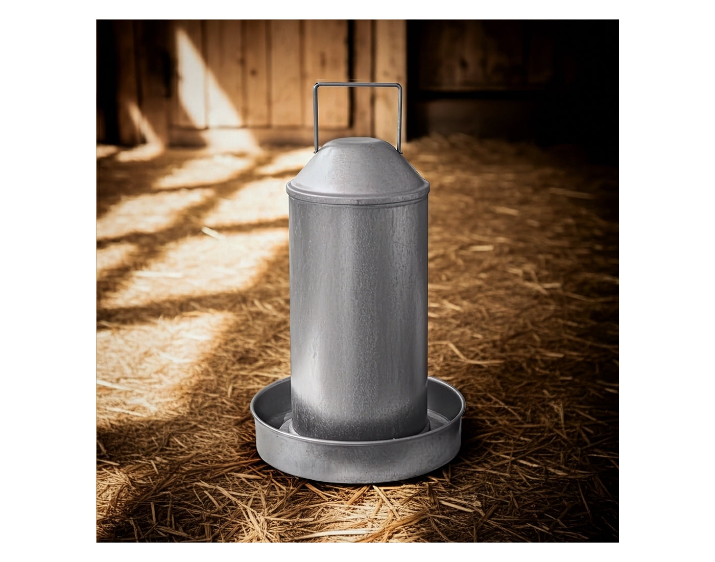 Heritage - 3 Gallon Galvanised Poultry Drinker - Buy Online SPR Centre UK