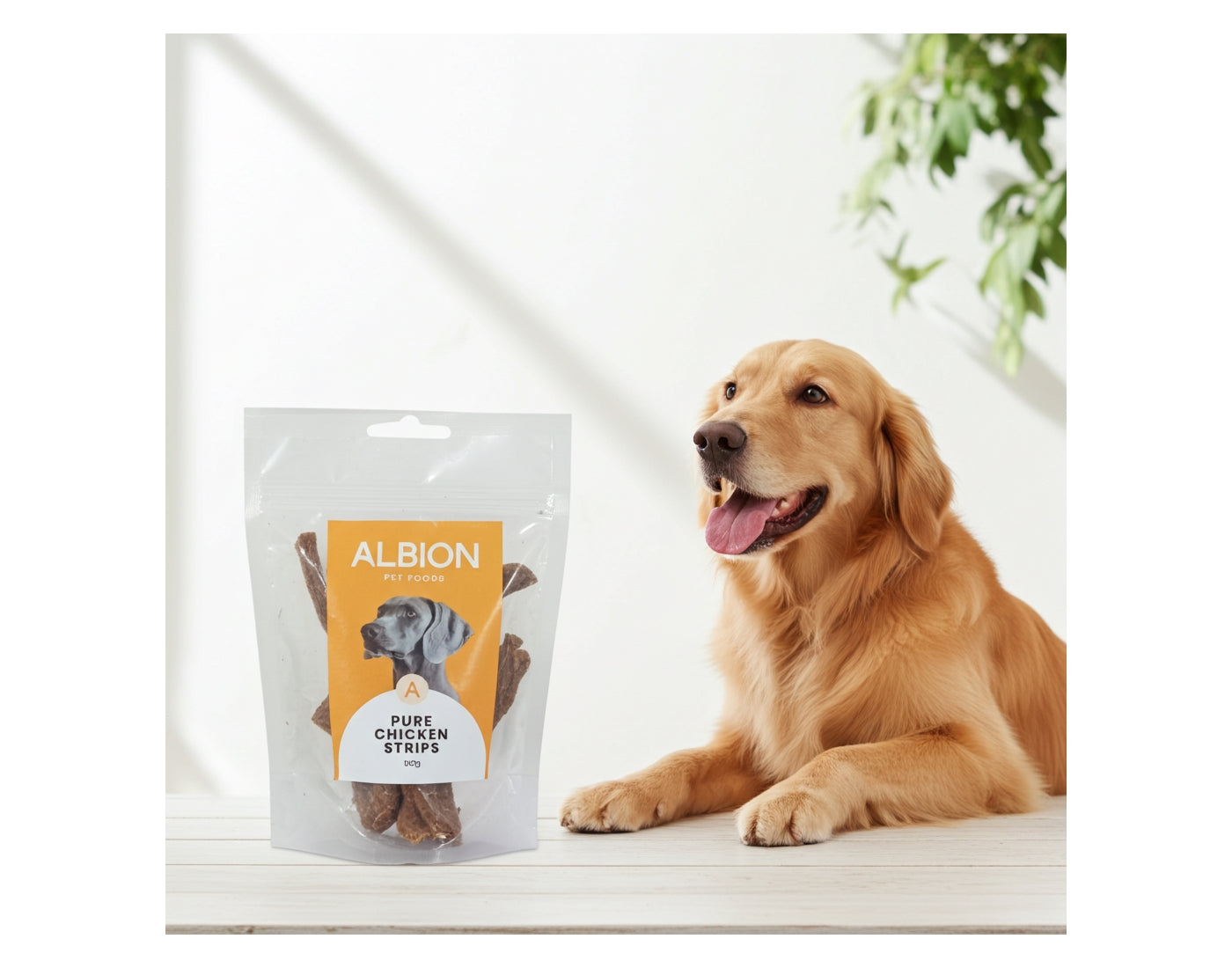 Albion Pet Foods - Air-Dried Pure Chicken Strips - Buy Online SPR Centre UK