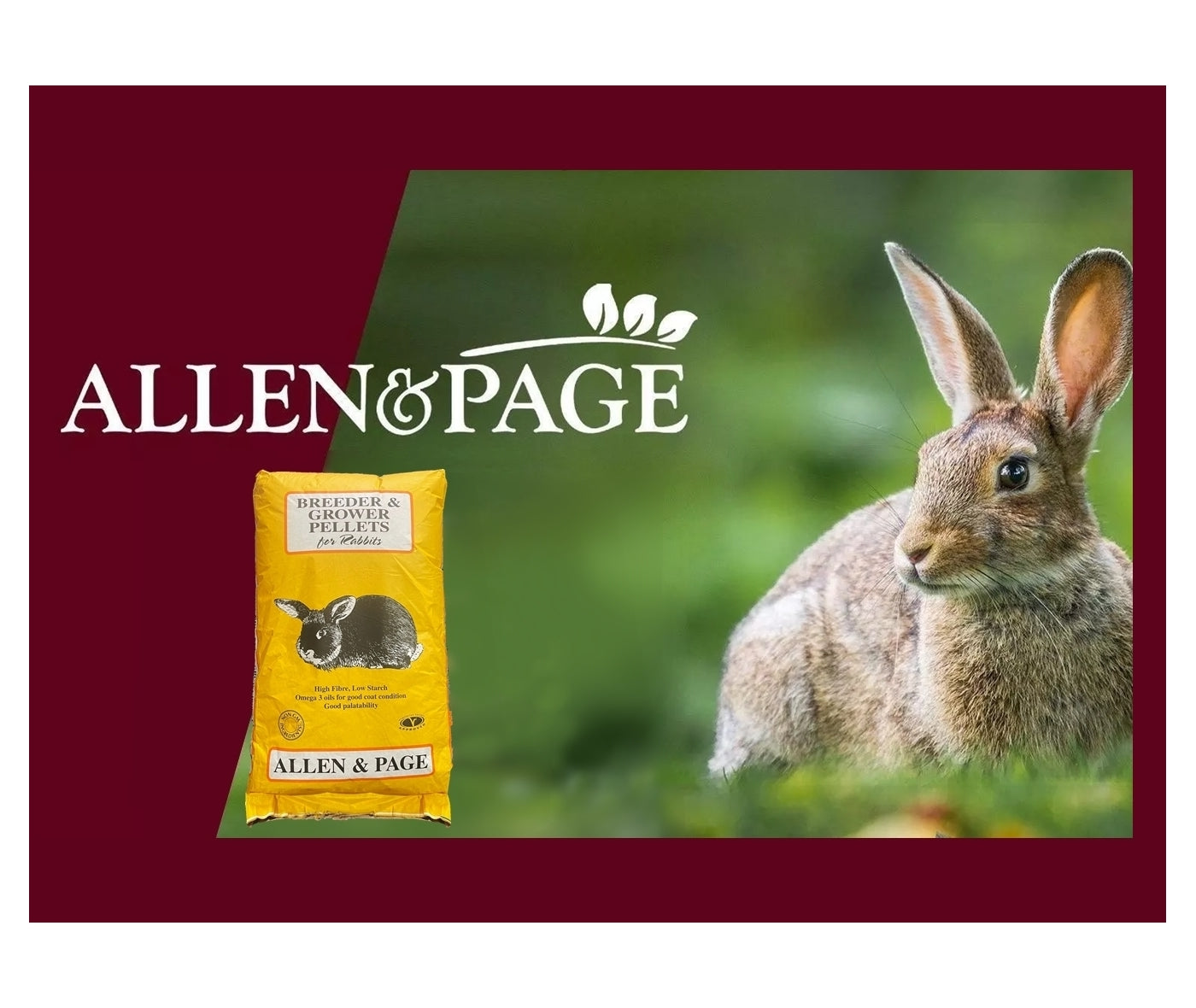 Allen & Page - Rabbit Breeder & Grower Pellets - Buy Online SPR Centre UK