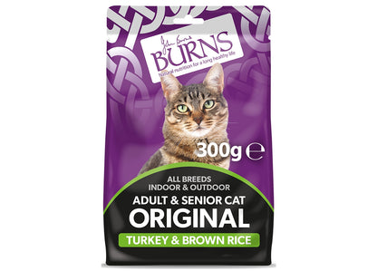 Burns - Original Adult/Senior Cat Food (Turkey & Brown Rice) - Buy Online SPR Centre UK