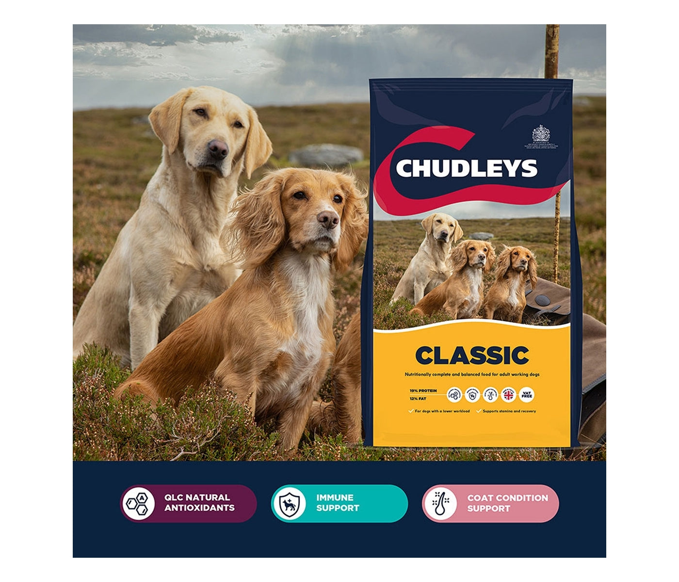 Chudleys - Classic (Working Dog Food) 14kg - Buy Online SPR Centre UK
