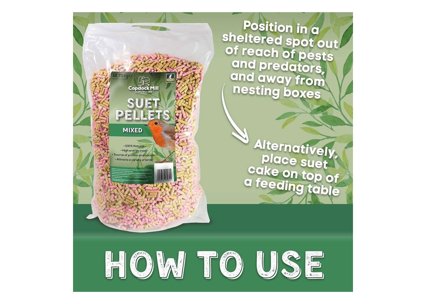 Copdock Mill - Suet Pellets Mixed 3kg - Buy Online SPR Centre UK