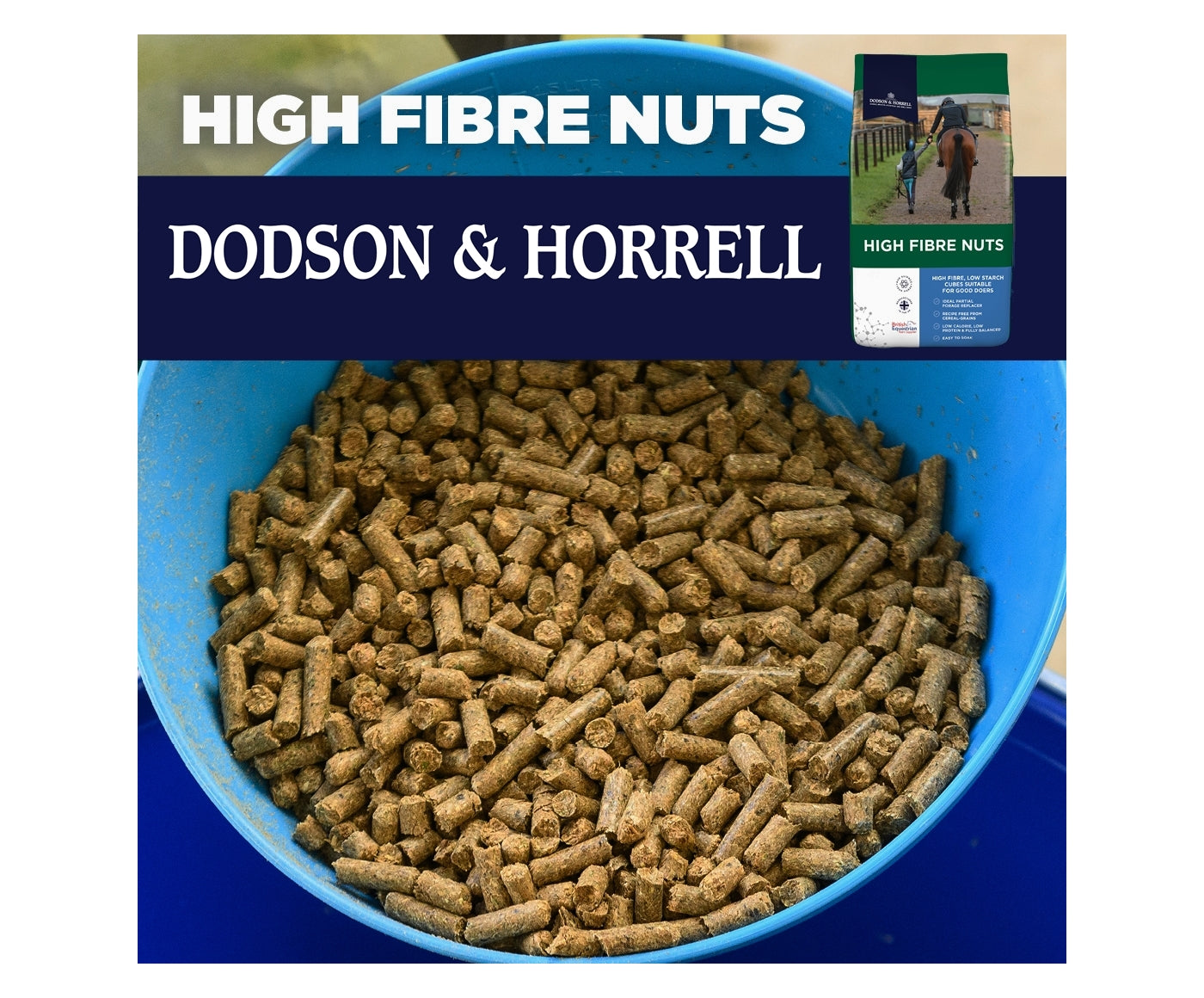 Dodson & Horrell - High Fibre Nuts 20kg | Horse Feed - Buy Online SPR Centre UK
