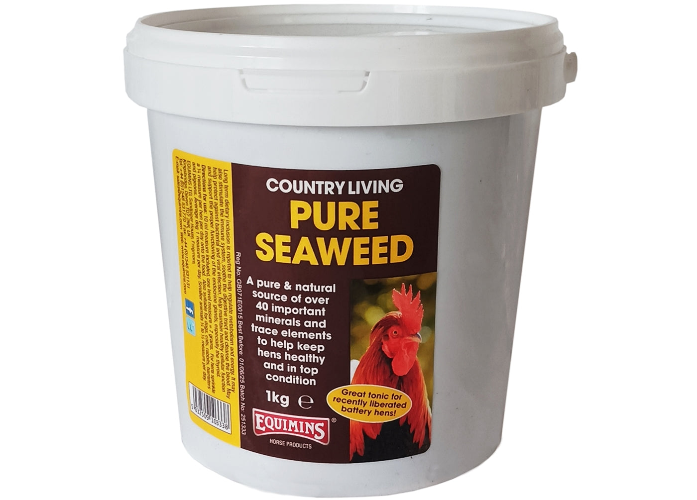 Equimins Country Living Pure Seaweed - for poultry, pigeons, dogs, cats and small animals - Buy Online SPR Centre UK