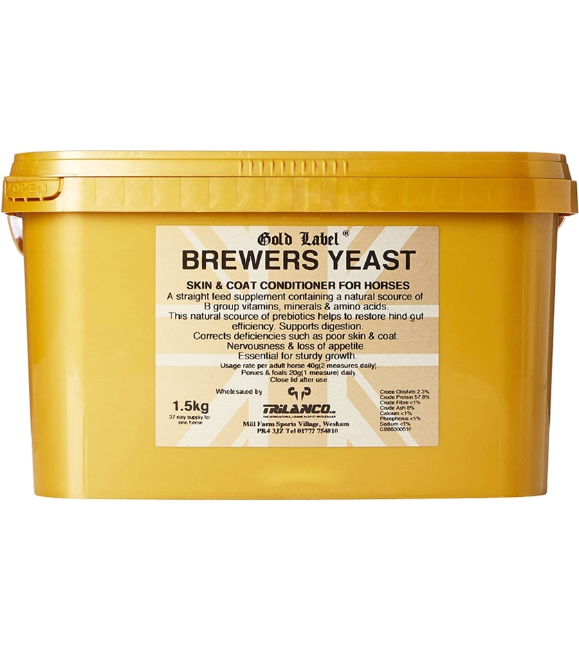 Gold Label Brewers Yeast 1.5kg | Horse Care - Buy Online SPR Centre UK