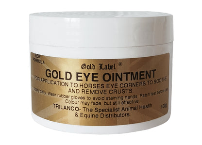 Gold Label Gold Eye Ointment 100g | Horse Care - Buy Online SPR Centre UK