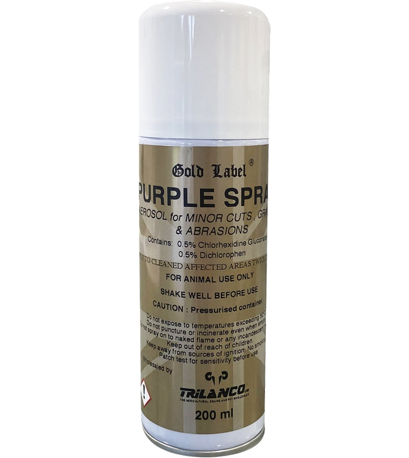 Gold Label Purple Spray 200ml | Horse Care - Buy Online SPR Centre UK