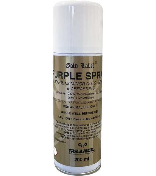 Gold Label Purple Spray 200ml | Horse Care - Buy Online SPR Centre UK