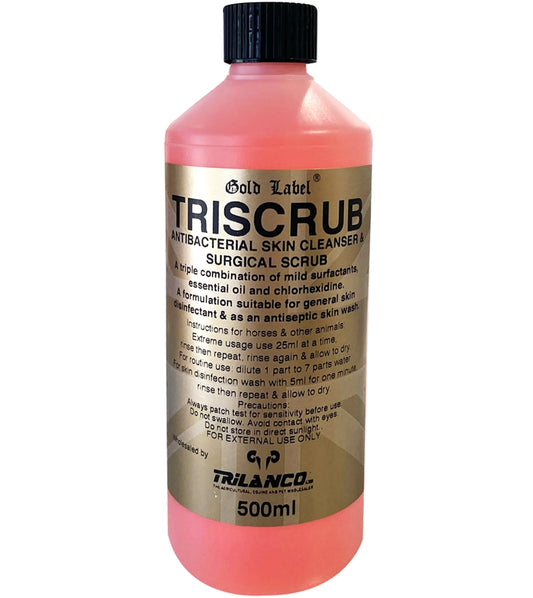 Gold Label - Triscrub 500ml | Antibacterial Skin Cleanser - Buy Online SPR Centre UK