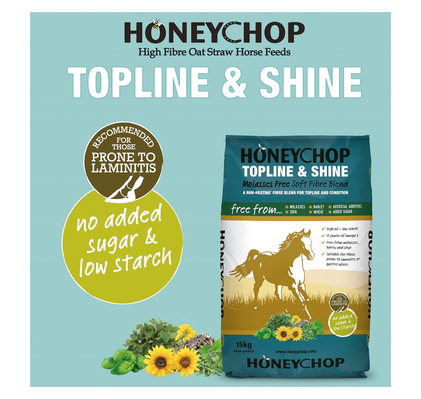 Honeychop Topline & Shine | Horse Feed - Buy Online SPR Centre UK