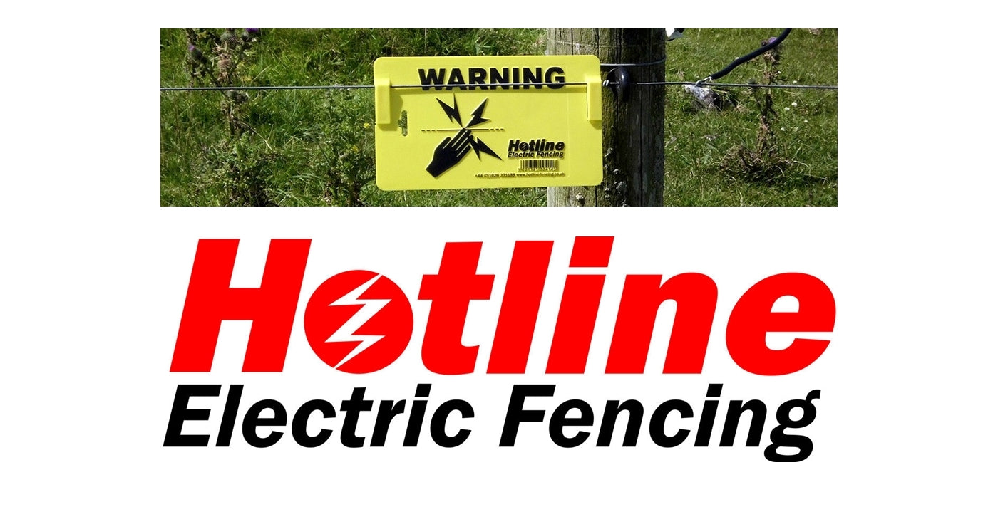 Hotline - Electric Fence Warning Sign - Buy Online SPR Centre UK