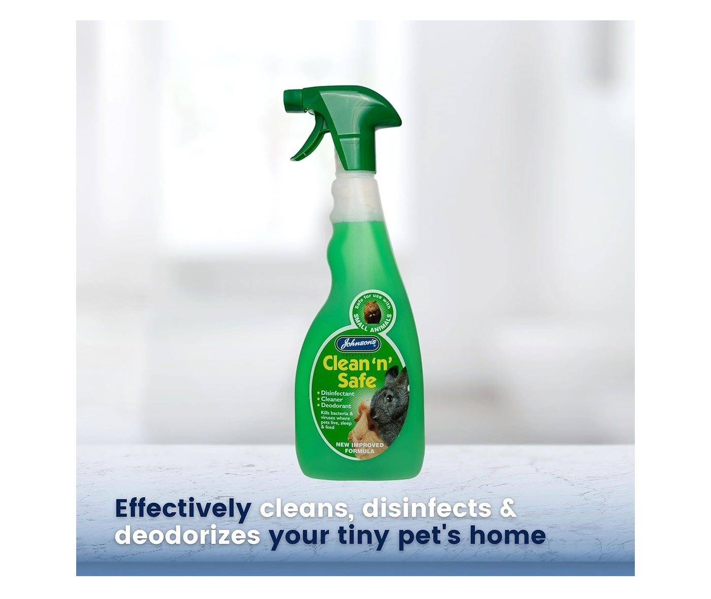Johnson's Clean 'n' Safe Disinfectant Spray for Small Animals - Buy Online SPR Centre UK