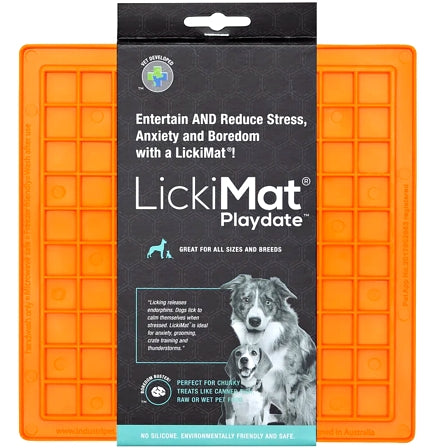 LICKIMAT Buddy Slow Feeder Dog Lick Mat, Turquoise, X-Large 