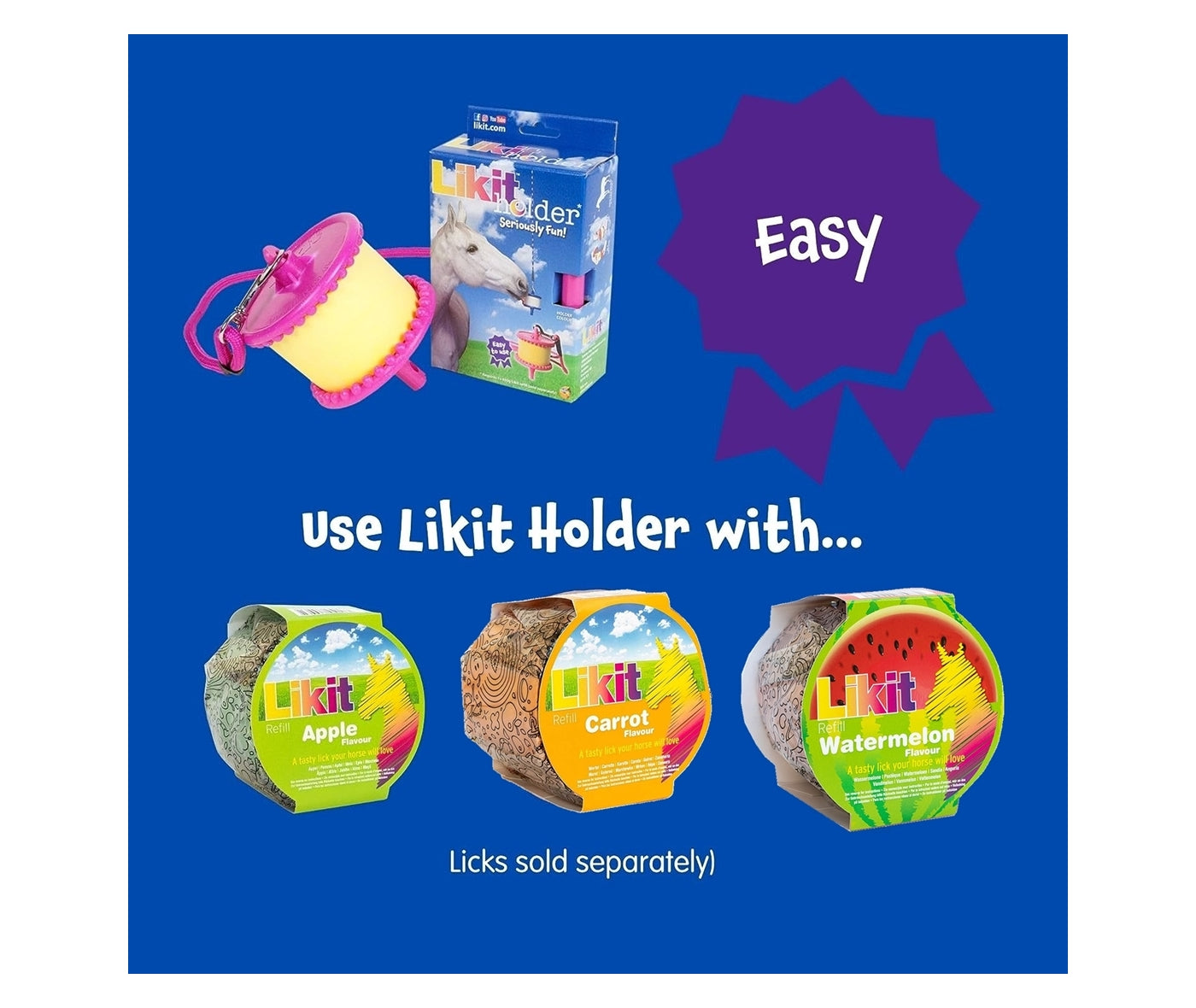 Likit Treat Holder (Clear Glitter) - Buy Online SPR Centre UK