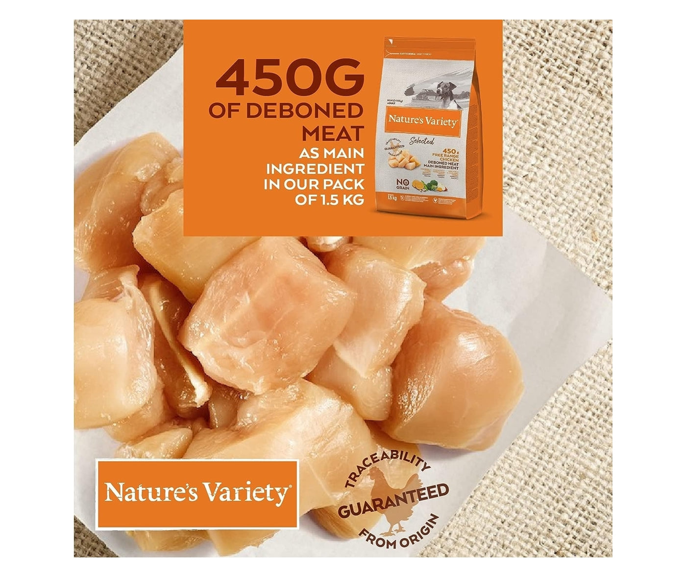 Natures Variety - Selected Free Range Chicken for Mini Adult Dogs - Buy Online SPR centre UK
