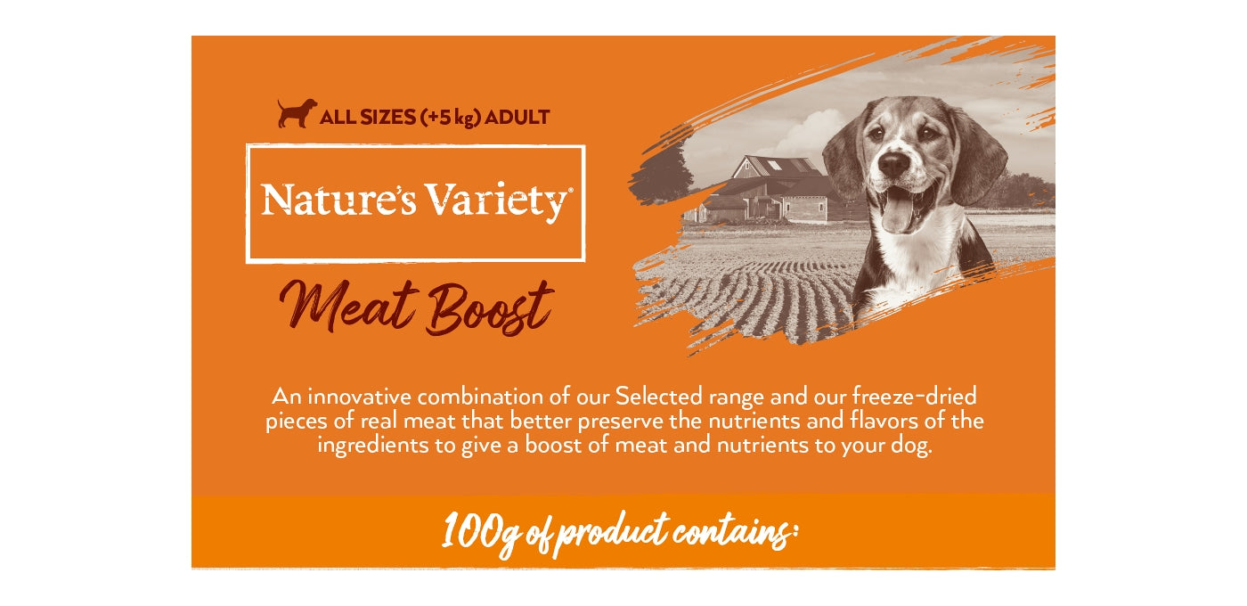 Natures Variety - Meat Boost Free Range Chicken for Adult Dogs - 1.5kg