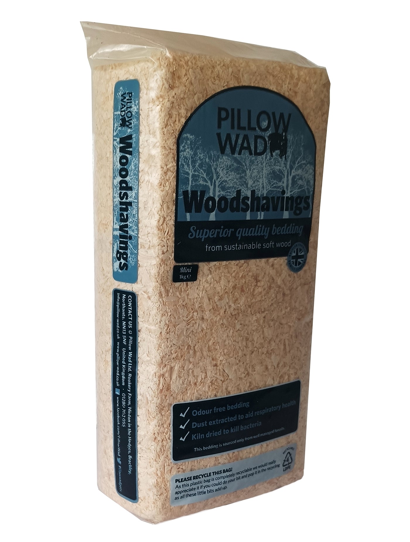 Pillow Wad Woodshavings 1kg | Small Animal Bedding - Buy Online SPR Centre UK