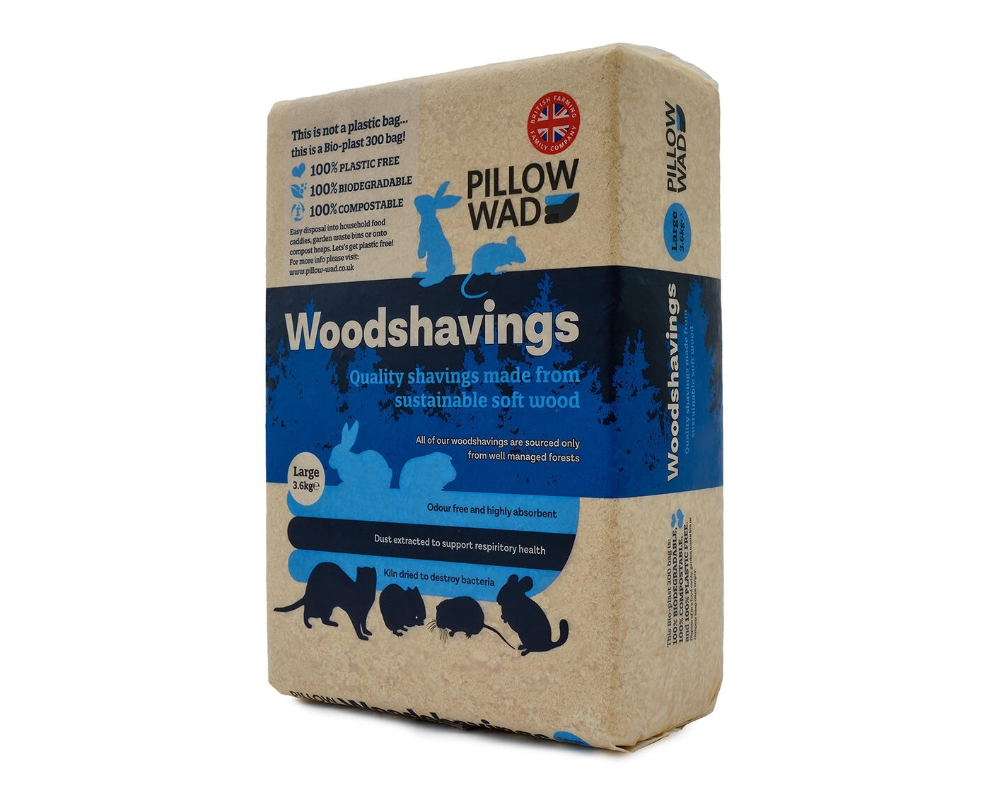 Pillow Wad - Woodshavings (Large) 3.6kg - Buy Online SPR Centre UK