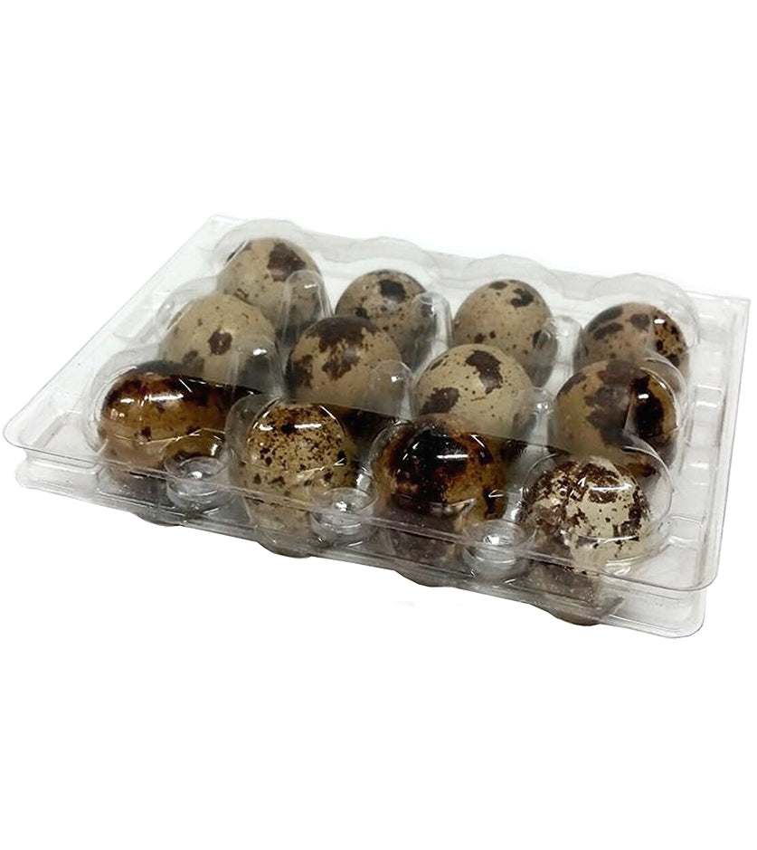 APACALI Pack Of 100 Quail Egg Boxes, Quail Egg Boxes, 12 Grids, Plastic Quail Egg Boxes With Lid, Transparent Quail Egg Boxes - View #10