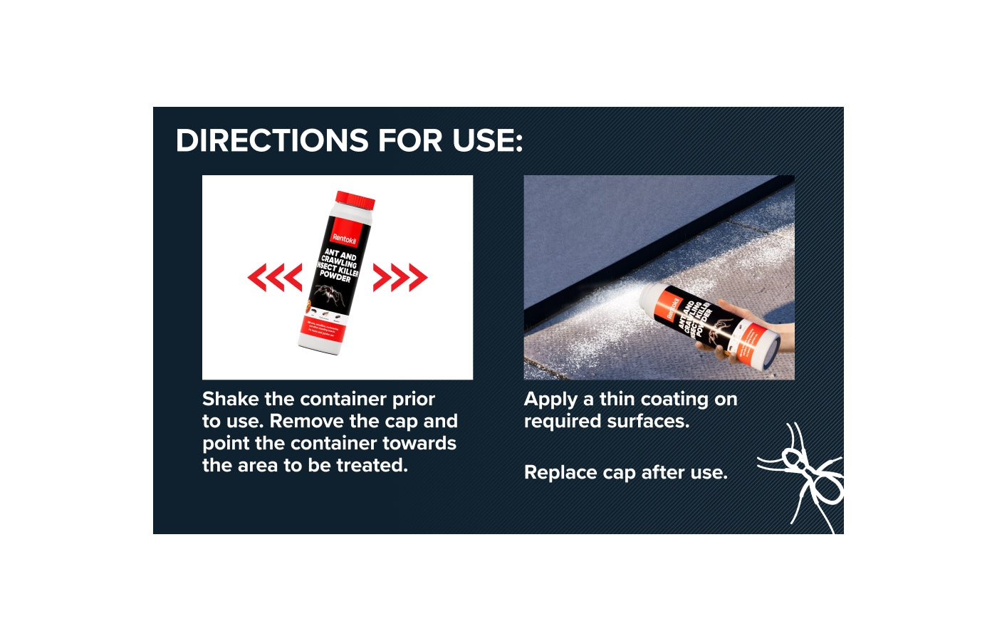 Rentokil - Ant and Crawling Insect Powder 150g - Buy Online SPR Centre UK