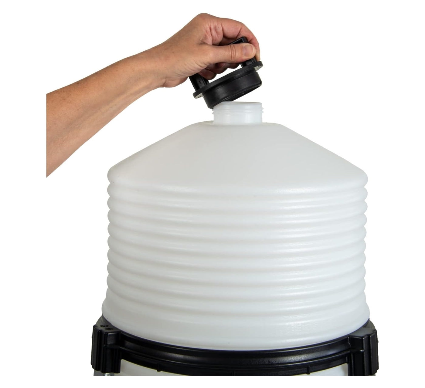 River Systems - Plastic Tripod Siphon Drinker - 24 Litres Capacity - Buy Online SPR Centre UK