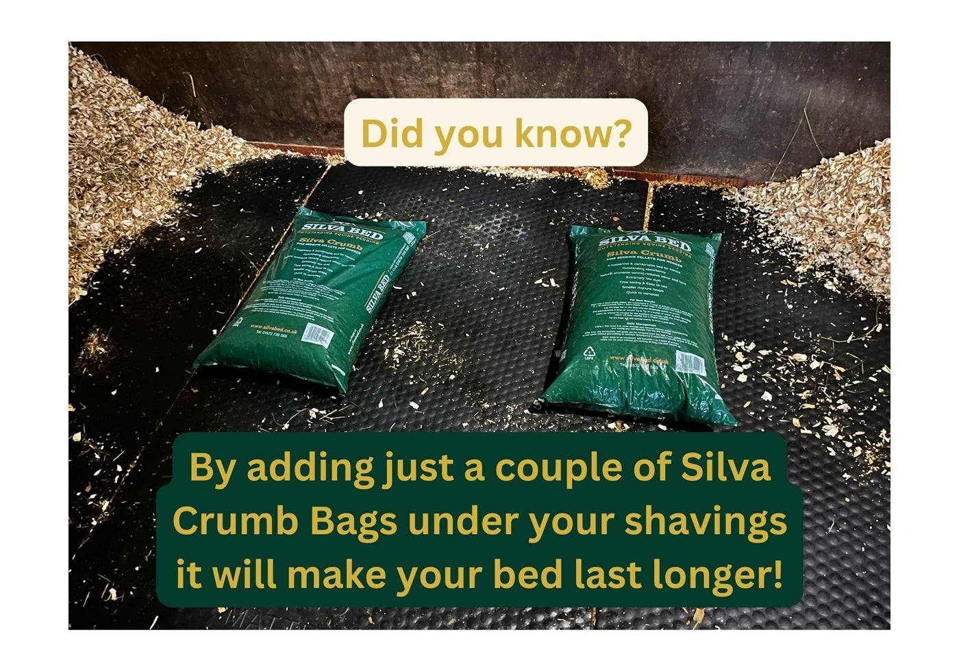 Silva Bed - Silva Crumb 18kg | Pine Horse Bedding Pellets - Buy Online SPR Centre UK
