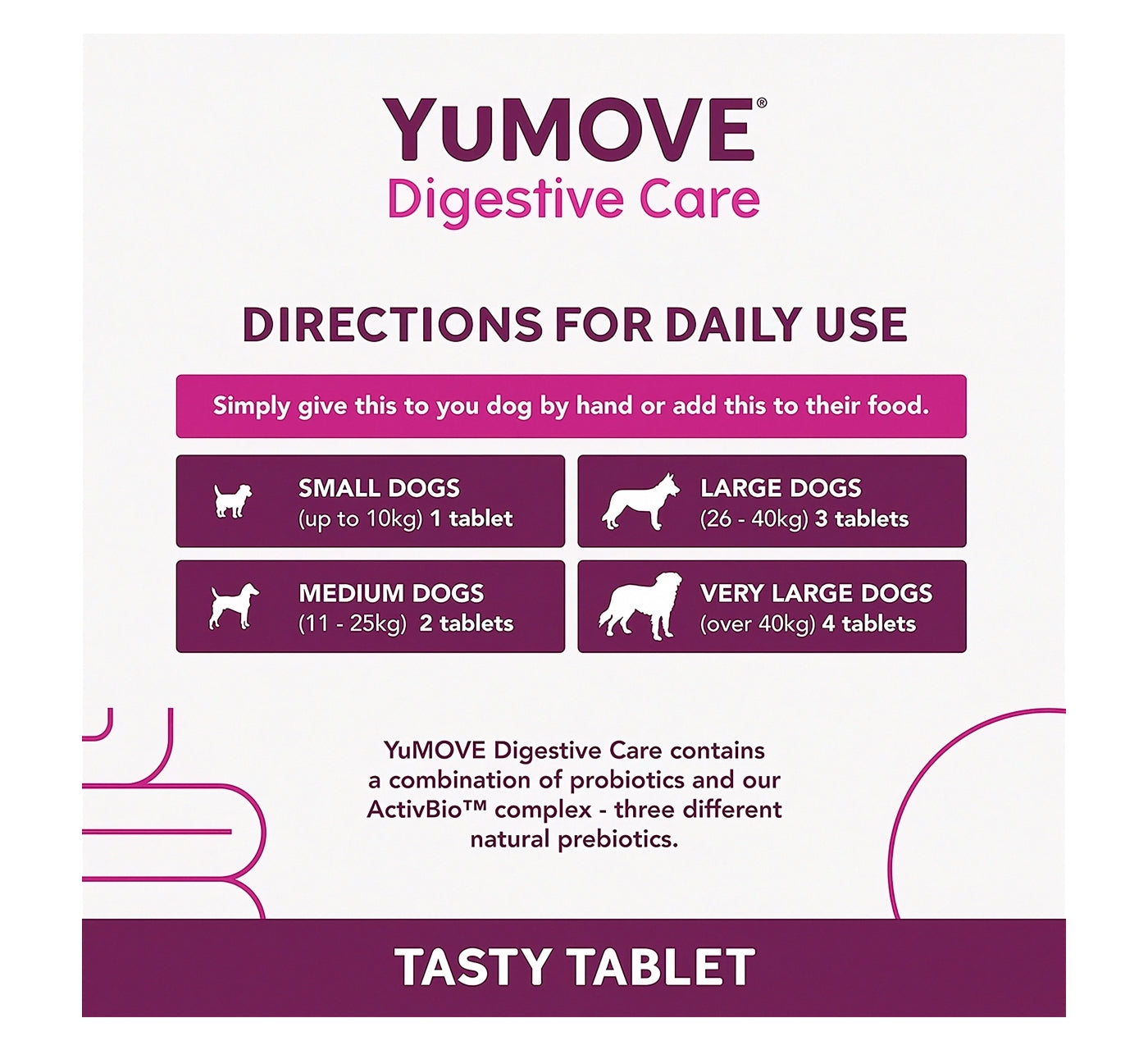 YuMOVE - Digestive Care for All Dogs 120 Tablets - Buy Online SPR Centre UK