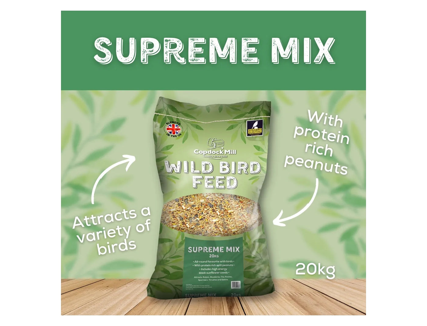 Copdock Mill - Supreme Wild Bird Mix 2.5kg - Buy Online SPR Centre UK