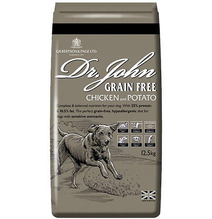 Dr. John Dog Food - Grain-Free Chicken & Potato with Vegetables & Gravy - 12.5kg