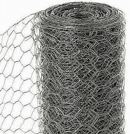 Galvanised Wire Netting - 25 metres (600mm x 50mm x 19g)