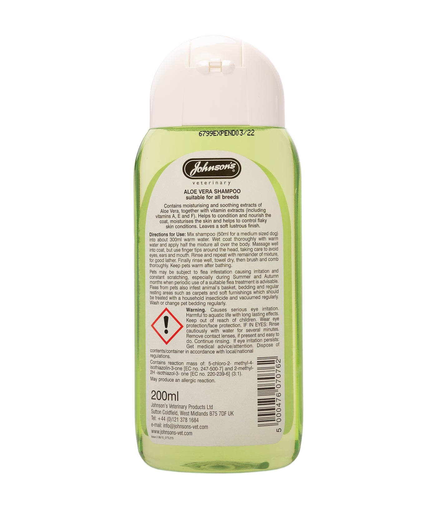 Johnson's - Aloe Vera Shampoo for Dogs - 200ml