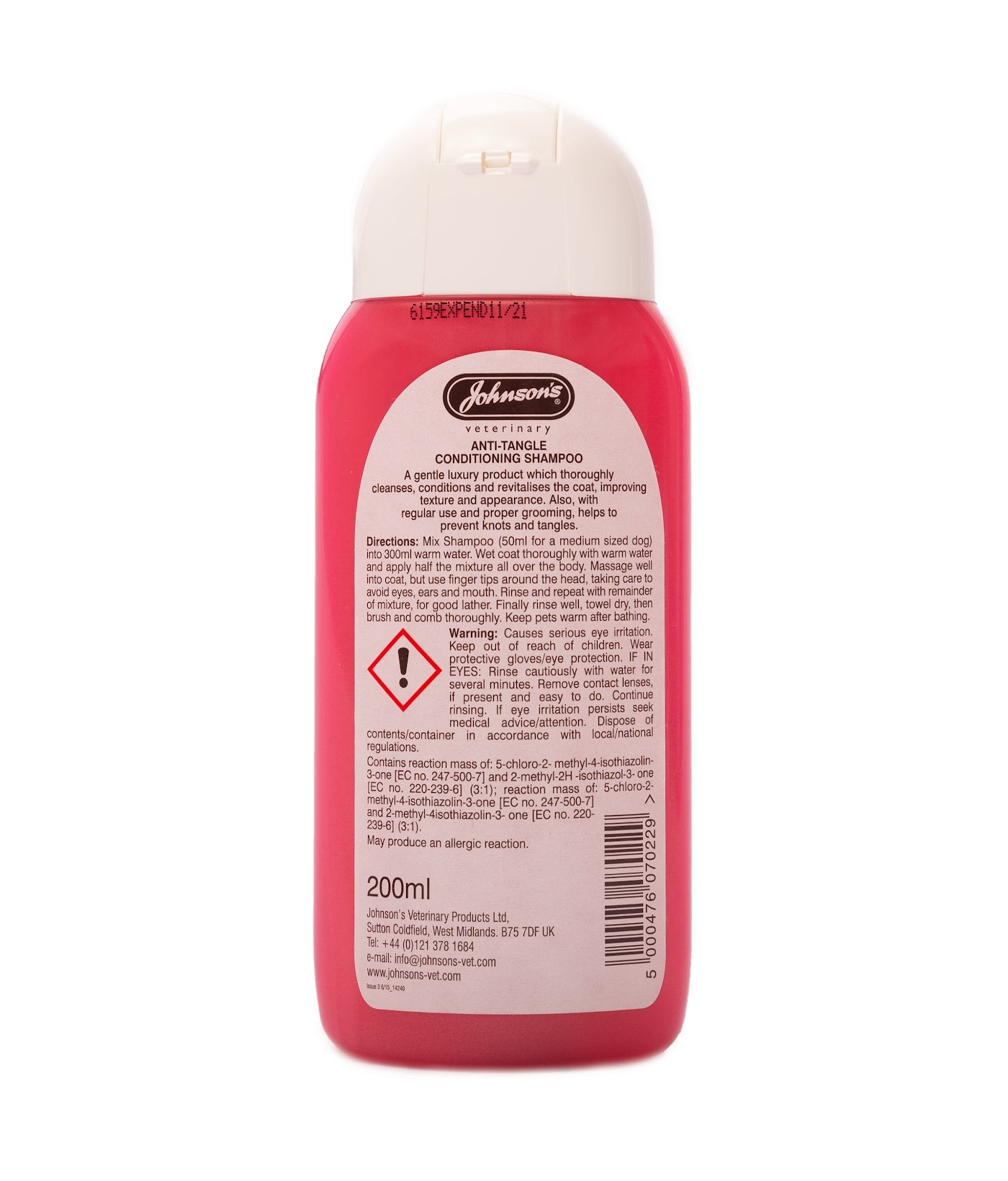 Johnson's - Anti-Tangle Conditioning Shampoo for Dogs - 200ml