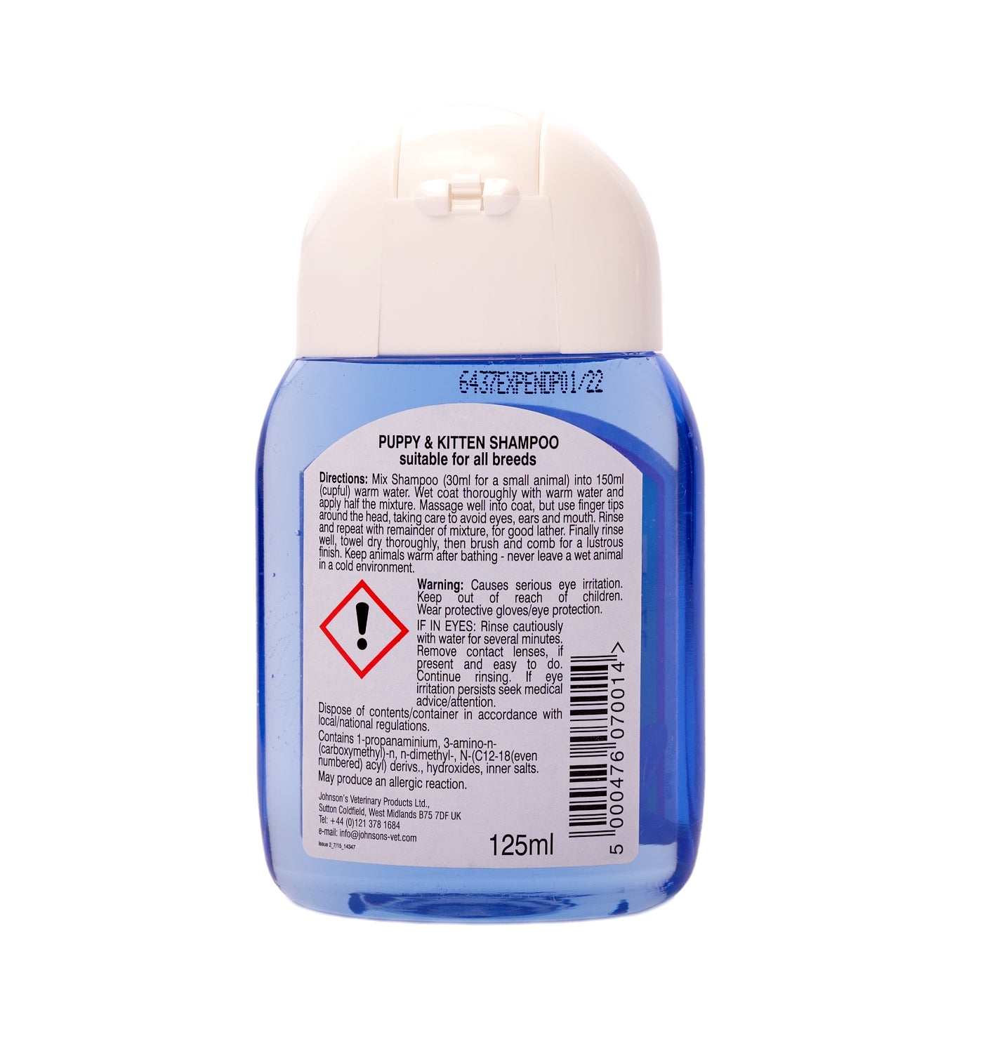 Johnson's - Puppy and Kitten Shampoo - 125ml