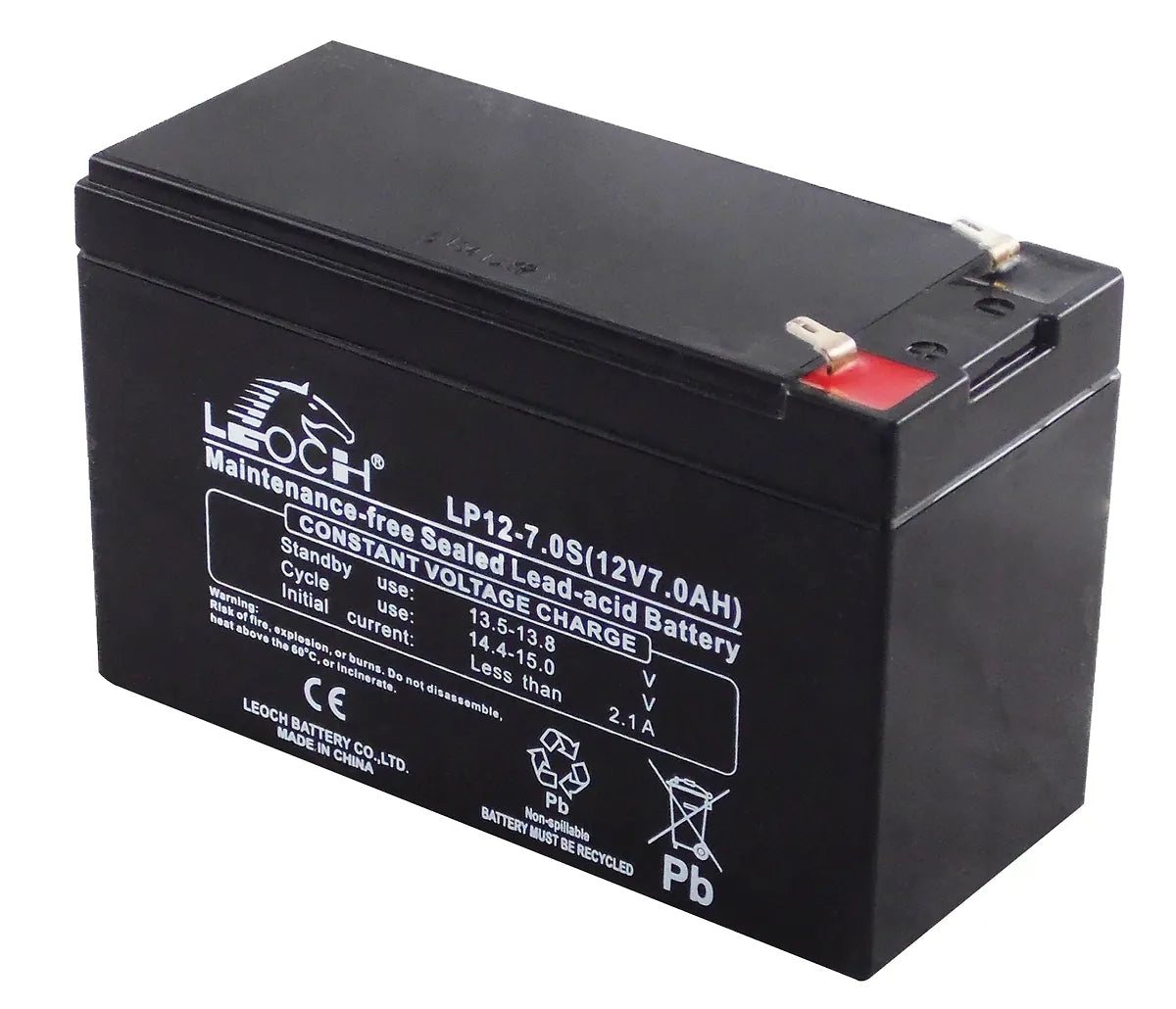 Leoch - LP12-7.0 (12 volt 7.0Ah Sealed Lead-Acid Battery)