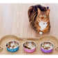 Loving Pets - Metallic Bella Cat Bowl (Fish Skeleton) Pink - Buy Online SPR Centre UK