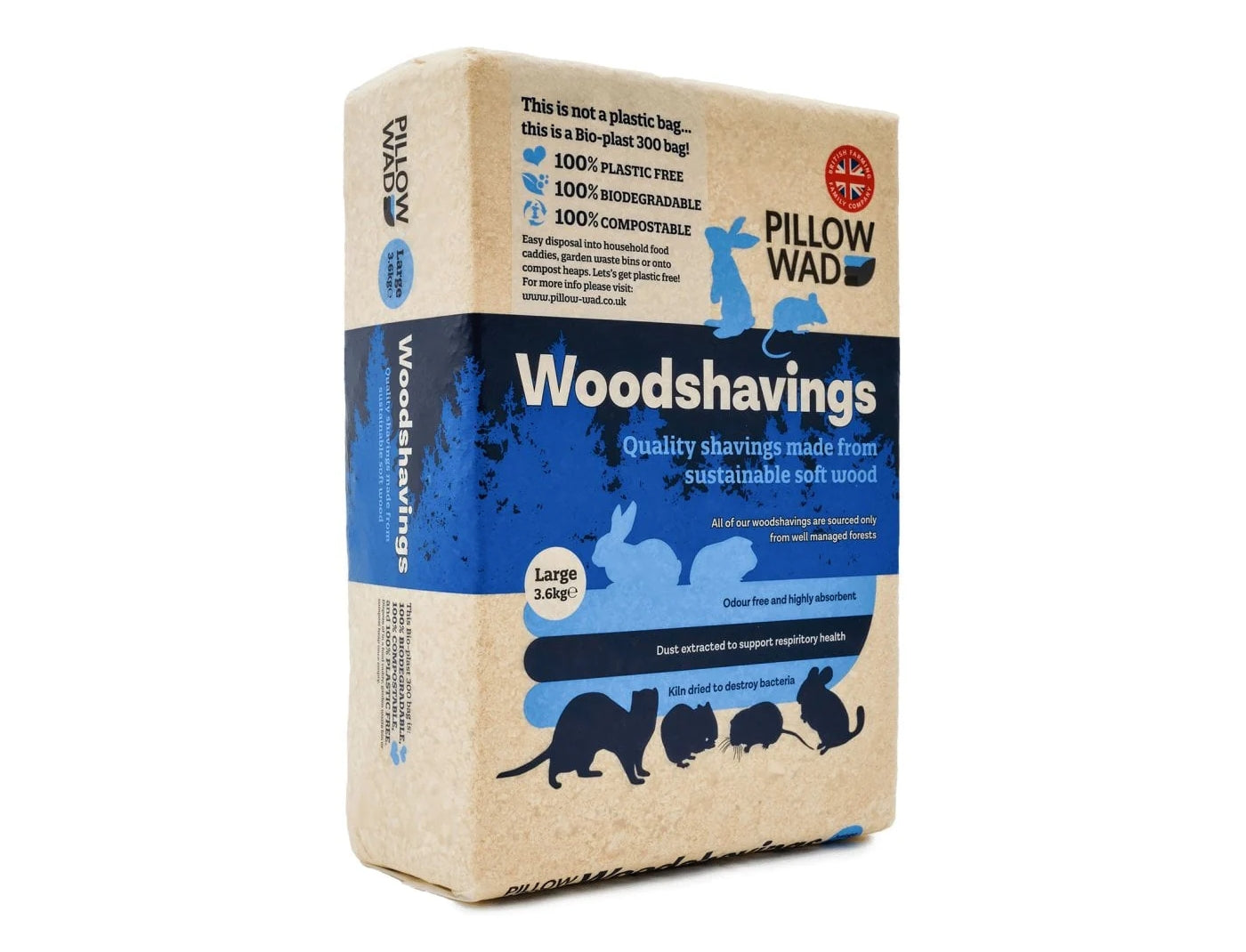 Pillow Wad - Woodshavings (Large) 3.6kg - Buy Online SPR Centre UK