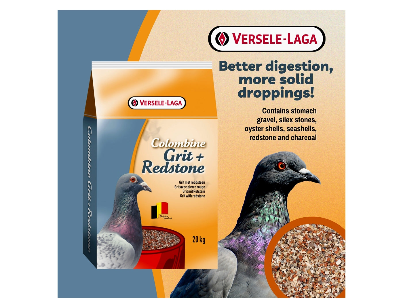 Versele-Laga - Colombine Grit with Redstone 2.5kg - Buy Online SPR centre UK