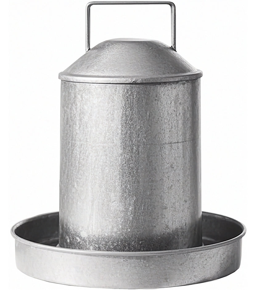 Heritage - 2 Gallon Galvanised Poultry Drinker - Buy Online SPR Centre UK