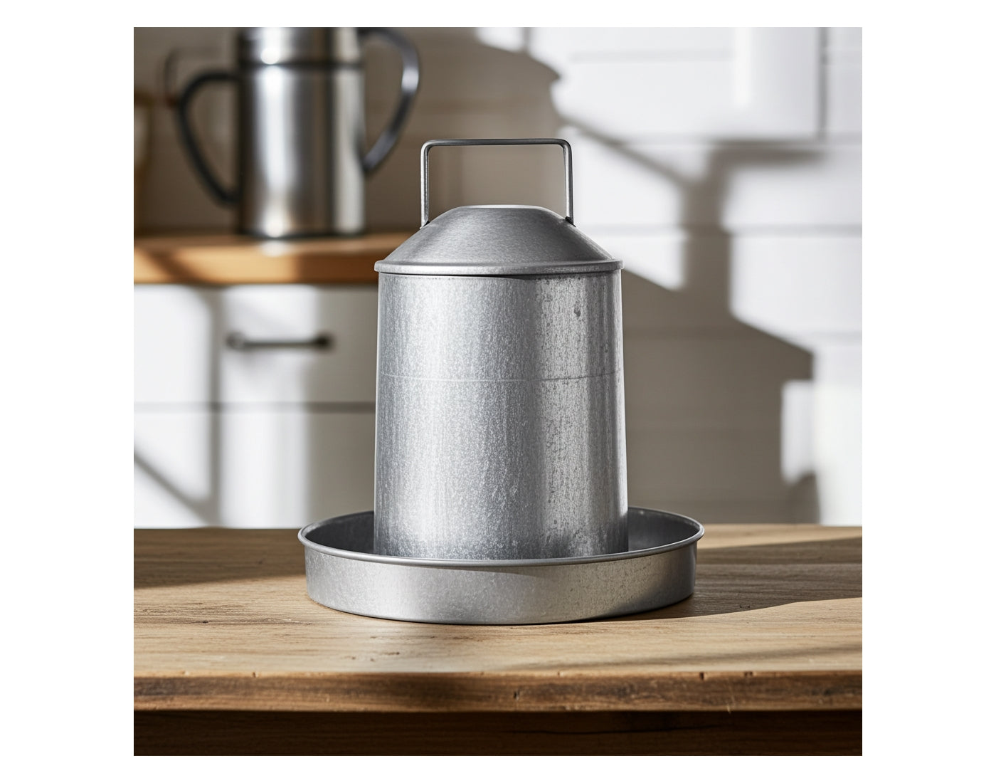 Heritage - 2 Gallon Galvanised Poultry Drinker - Buy Online SPR Centre UK