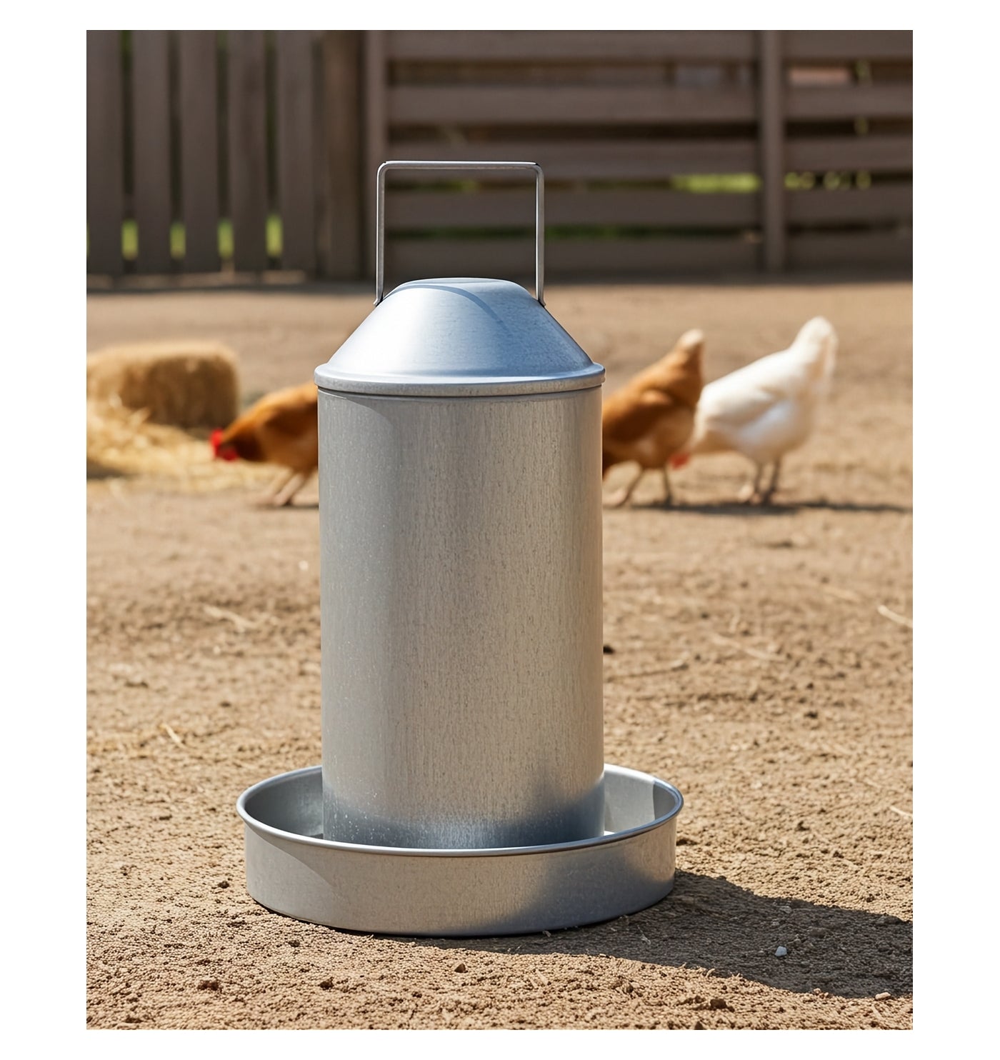Heritage - 3 Gallon Galvanised Poultry Drinker - Buy Online SPR Centre UK