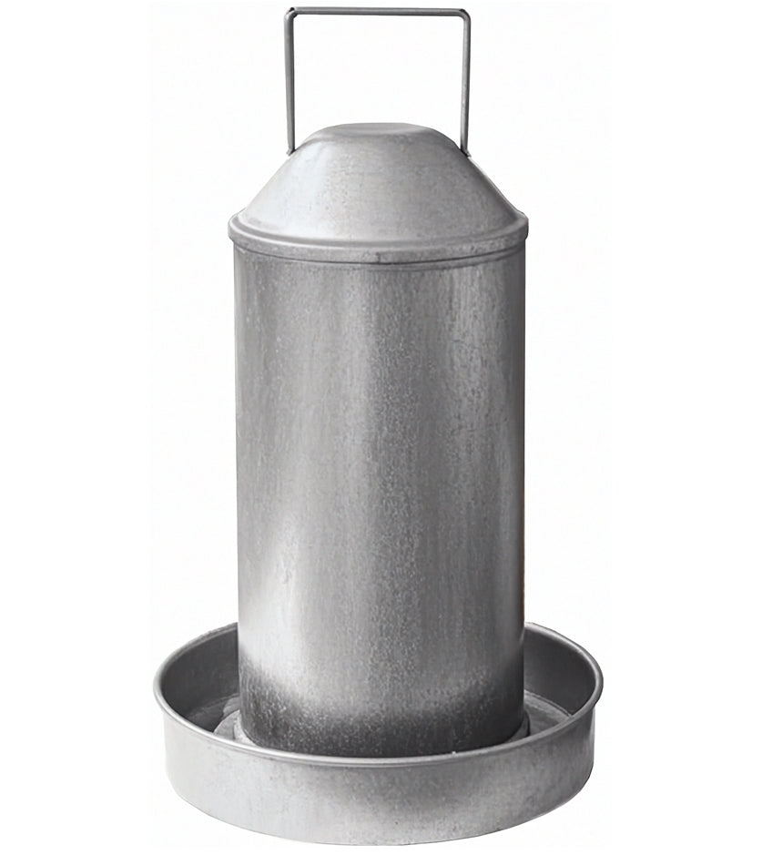 Heritage - 3 Gallon Galvanised Poultry Drinker - Buy Online SPR Centre UK