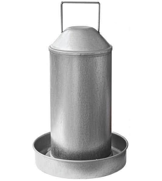 Heritage - 3 Gallon Galvanised Poultry Drinker - Buy Online SPR Centre UK