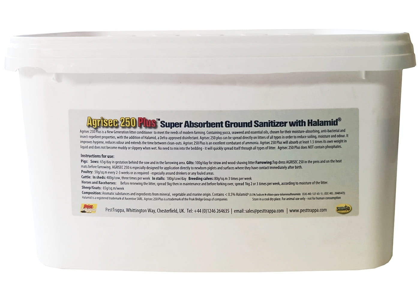 Smite Biocare - Agrisec 250 Plus (Super Absorbent Ground Sanitizer) - Buy Online SPR Centre UK