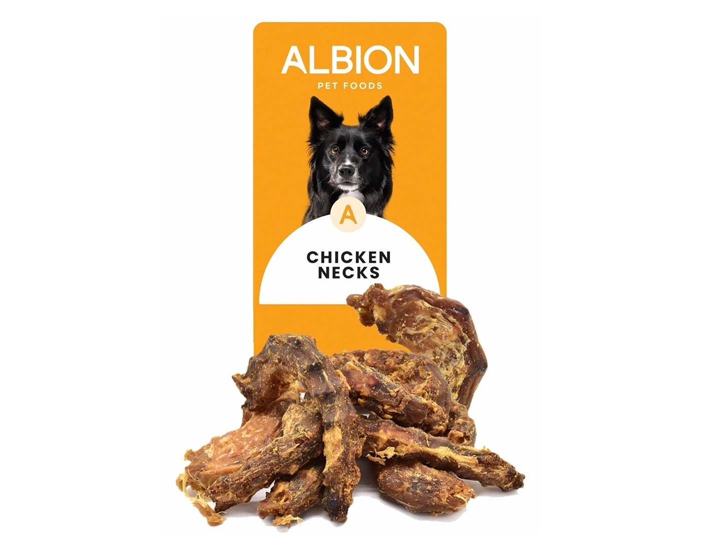 Albion Pet Foods - Air-Dried Chicken Necks | Natural Dog Treats - Buy Online SPR Centre UK