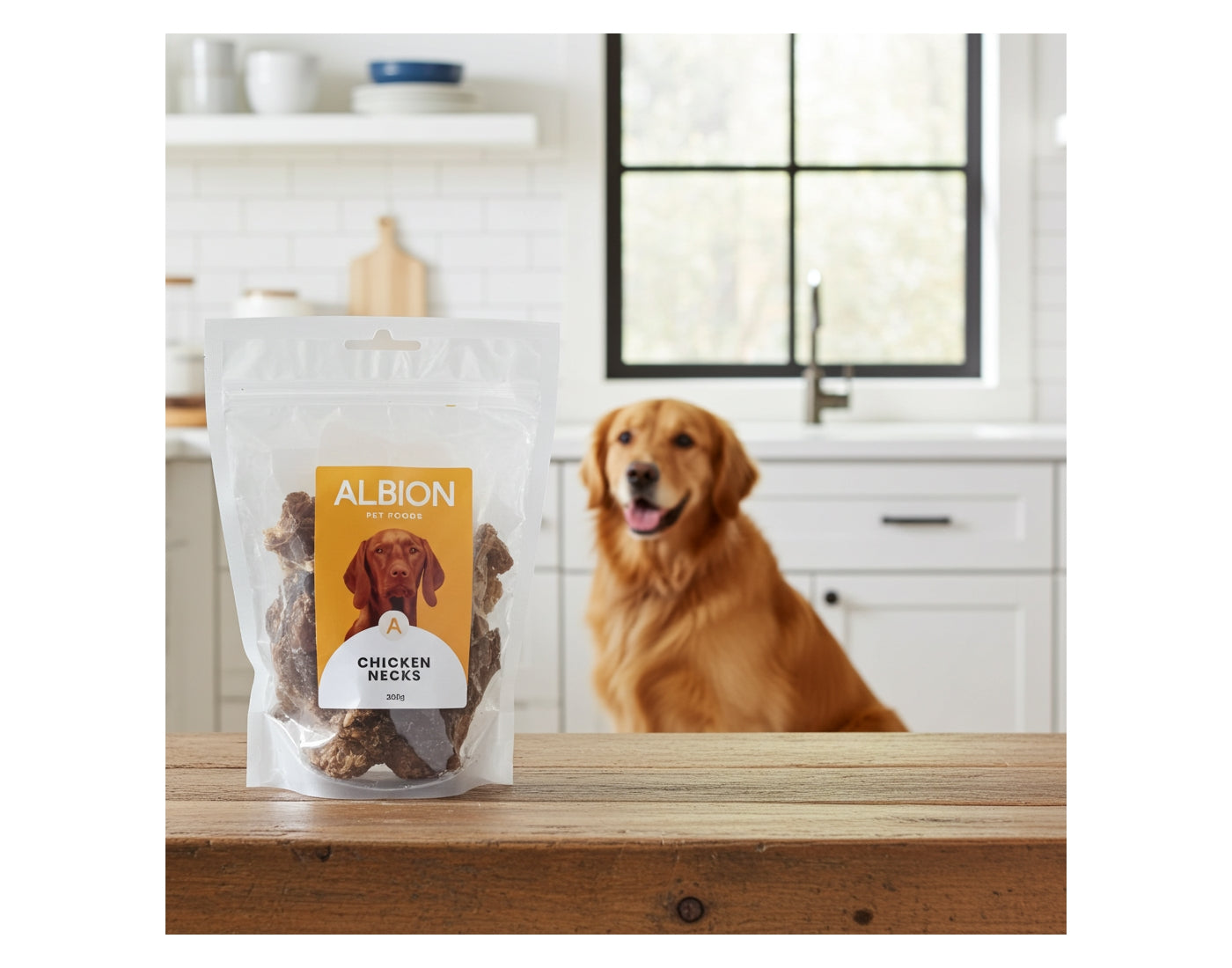 Albion Pet Foods - Air-Dried Chicken Necks | Natural Dog Treats - Buy Online SPR Centre UK