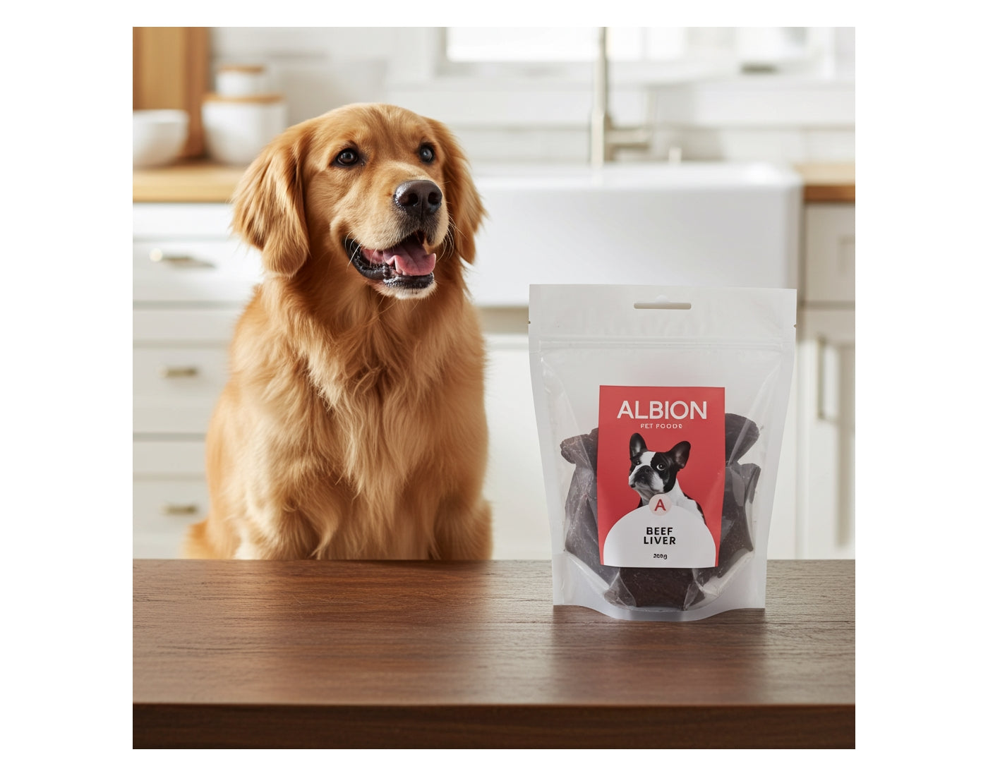 Albion Pet Foods - Air-Dried Beef Liver | Natural Dog Treat - Buy Online SPR Centre UK