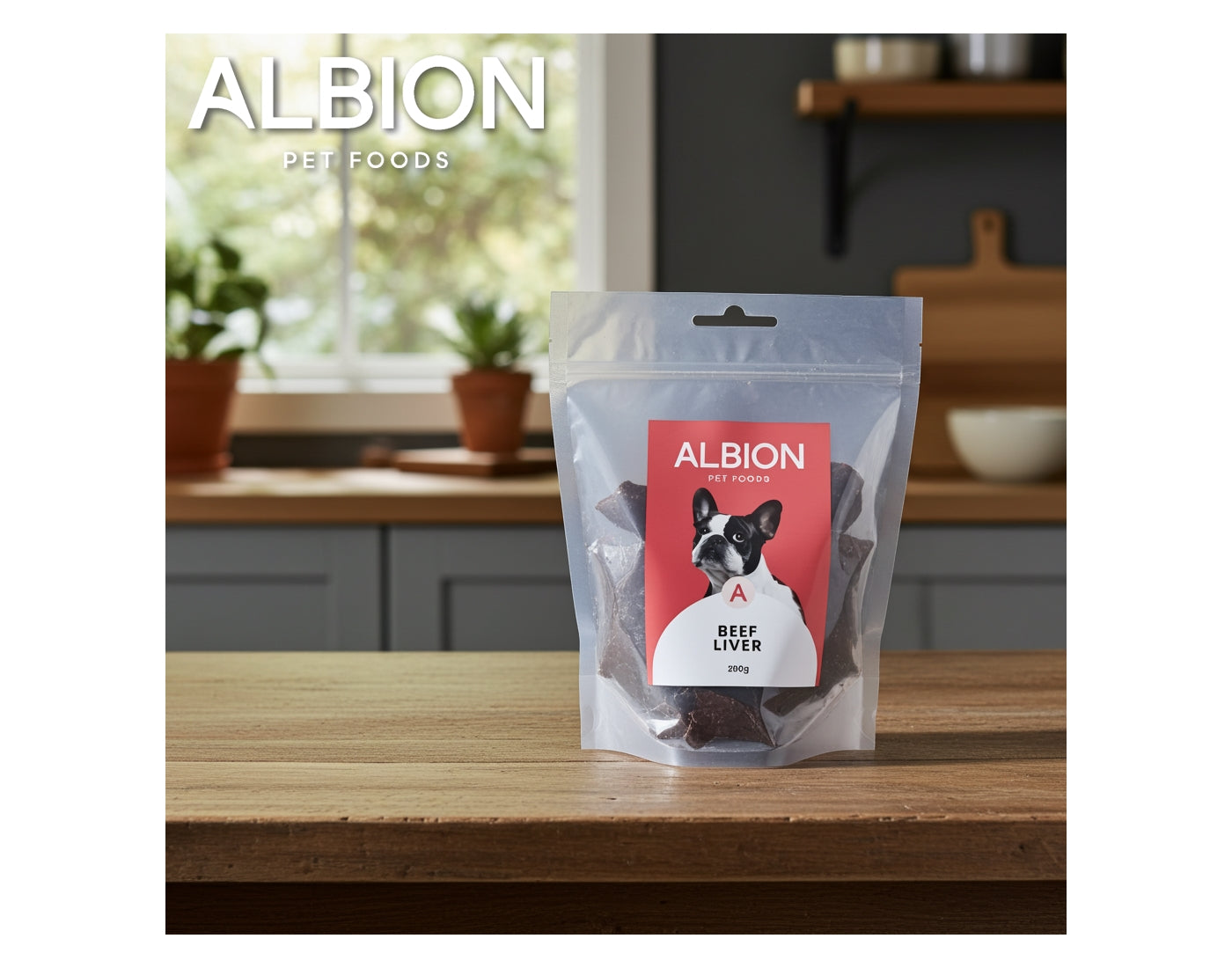 Albion Pet Foods - Air-Dried Beef Liver | Natural Dog Treat - Buy Online SPR Centre UK