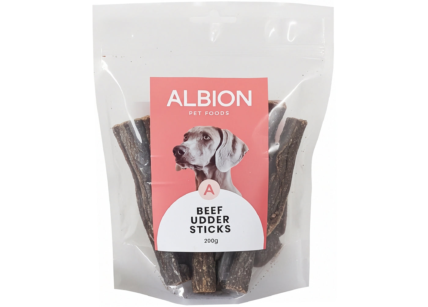 Albion Pet Foods - Air-Dried Beef Udder Sticks | Natural Dog Treat - Buy Online SPR Centre UK