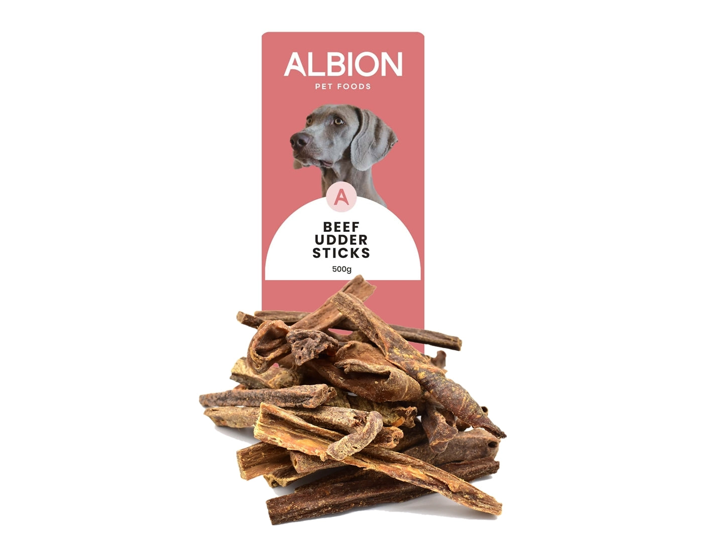 Albion Pet Foods - Air-Dried Beef Udder Sticks | Natural Dog Treat - Buy Online SPR Centre UK